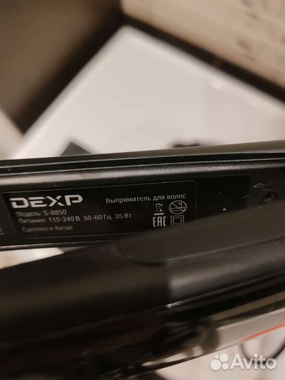 Утюжок для волос dexp+коврик+перчатка