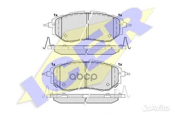 181697 колодки дисковые передние Subaru Legacy
