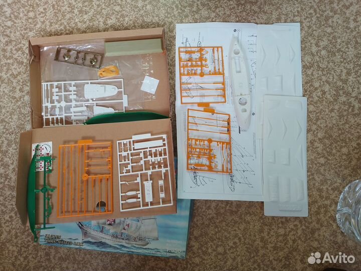 Корабль трехмачтовый барк Сагреш Модель 1\350