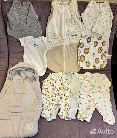 Одежда пакетом для мальчика 56-62 mothercare