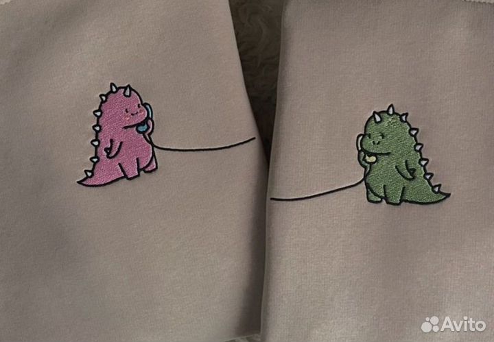 Вышивка на парных худи