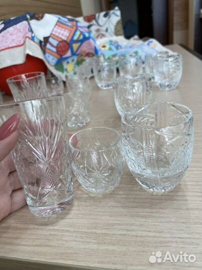 Стопки хрустальные СССР 80, 50, 75 мл