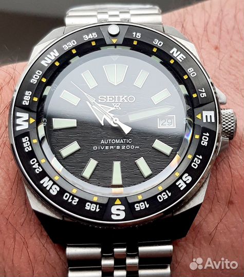 Часы Seiko самурай черные