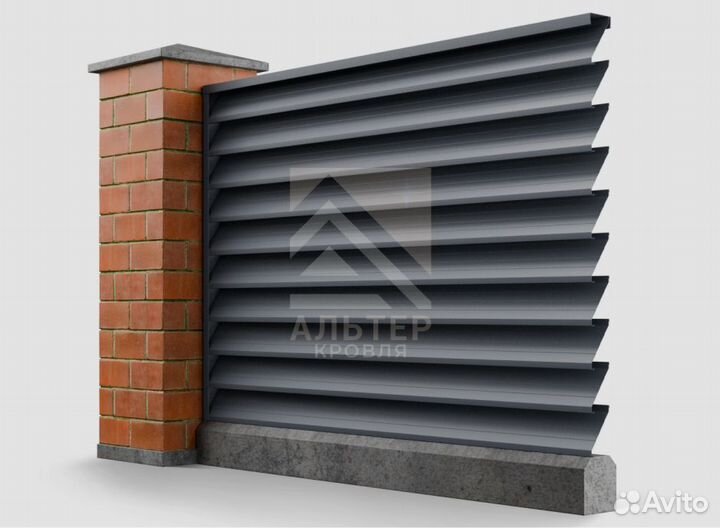 Заборы жалюзи Standart
