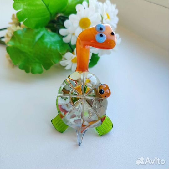 Черепашка стеклянная сувенир