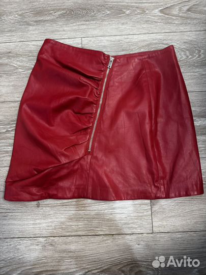 Кожаная юбка