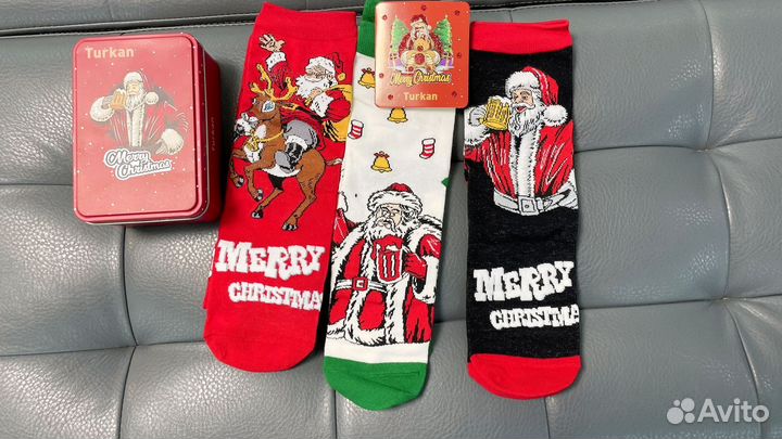 Подарочные носки Санта Клаус