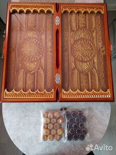 Нарды резные ручной работы