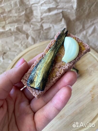 Мыло ручной работы Бутерброд со шпротами