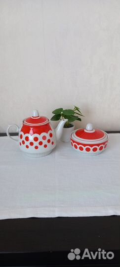 Зав.чайник, сахарница Чайка 2 вида СССР (винтаж)