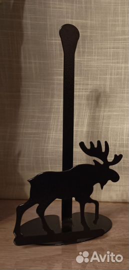 Держатель для бумажных полотенец черный 