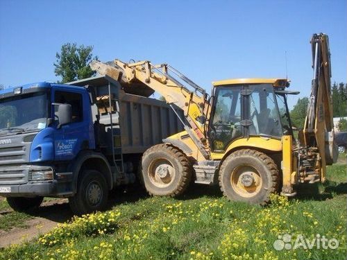 Услуги экскаватора погрузчика,трактора