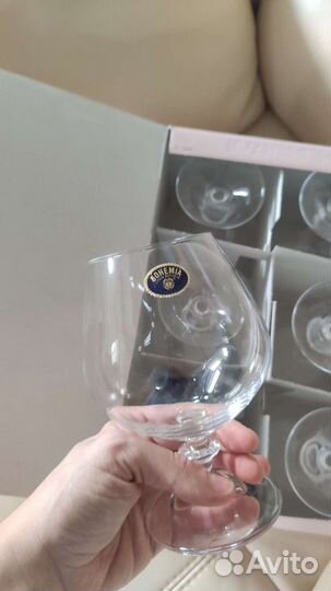 Посуда бокалы богемия