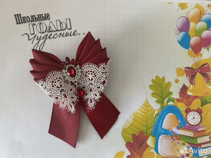 Бантики заколки школьный набор