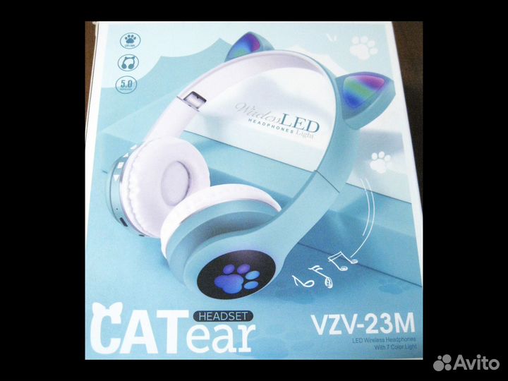 Bluetooth детские наушники CAT ear VZV-23M новые