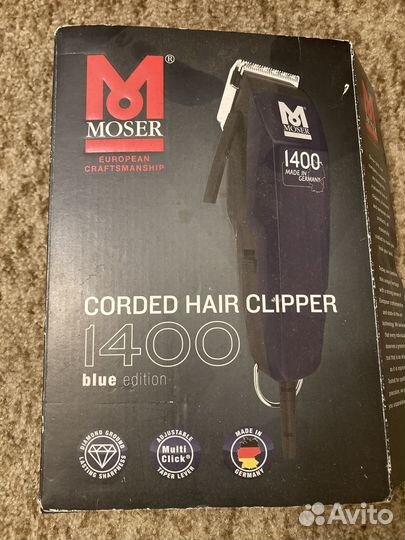 Машинка для стрижки Moser 1400 Blue edition
