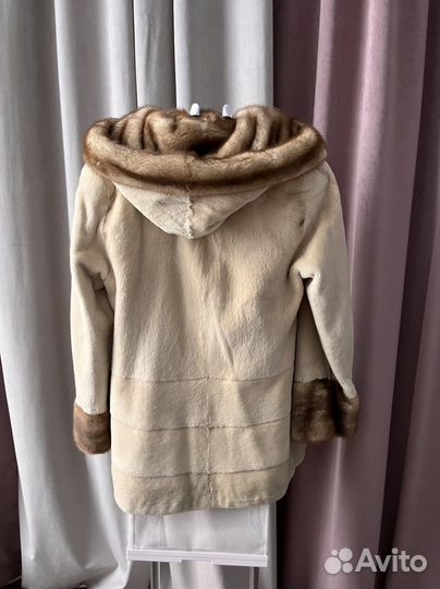 Шуба норковая с капюшоном 42 44