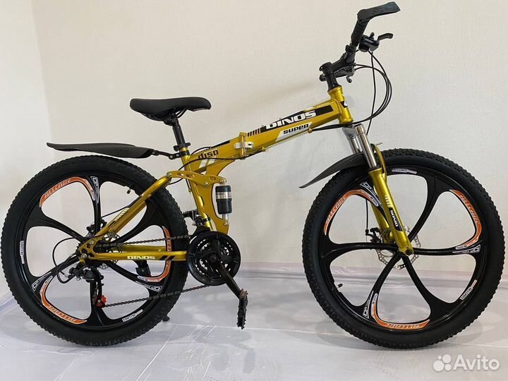 Велосипед dinos 26 складной литье