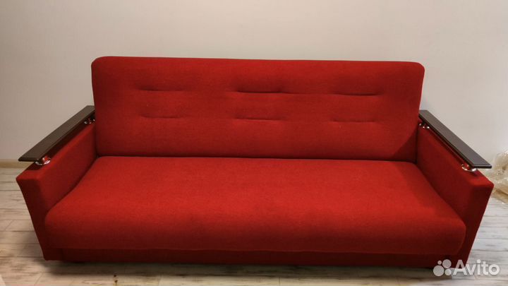 Диван книжка Милан Люкс красный