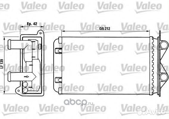 Радиатор печки Valeo 812013