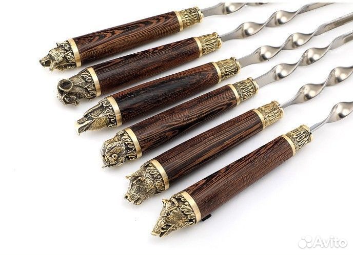 Шампуры подарочные звери