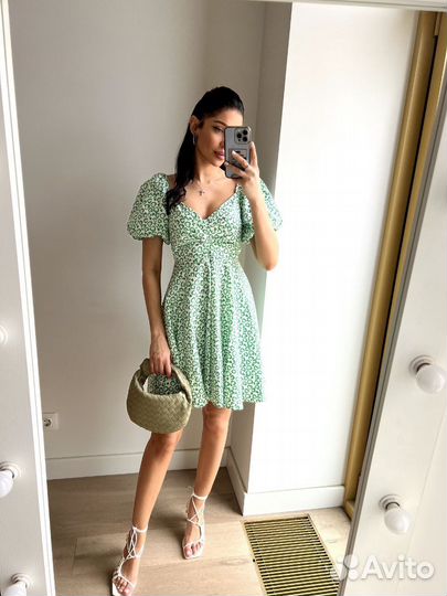 Платье из хлопка с принтом