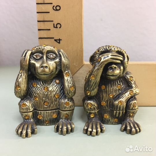 Шкатулка обезьянка фаберже