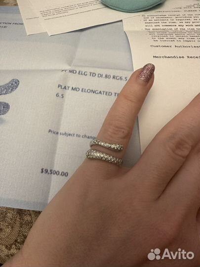 Tiffany & co Кольцо оригинал платина/бриллианты