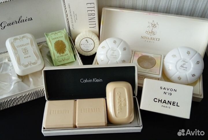 Мыло винтаж Guerlain, Dior, Nina Ricci, Chanel