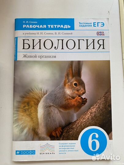 Биология рабочая тетрадь 6 класс