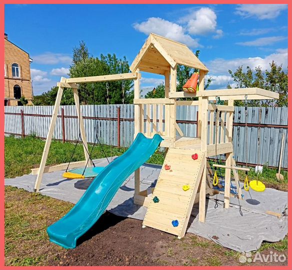 Детский игровой комплекс с горкой