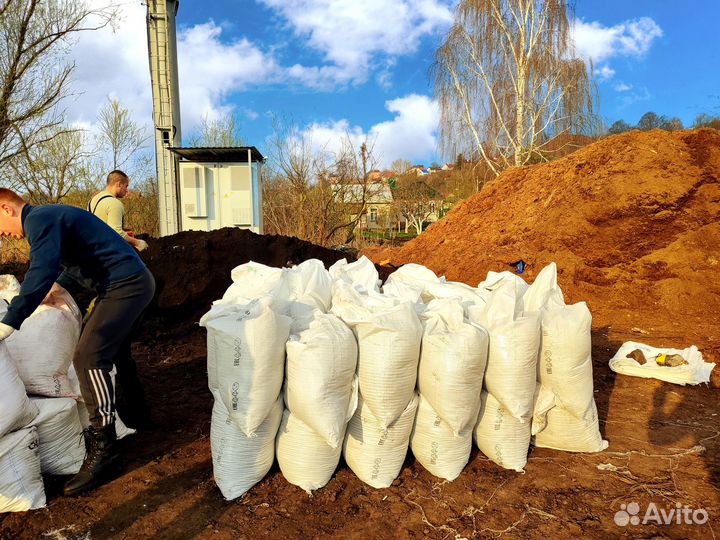 Навоз в мешках, перегной в мешках сыпец удобрения