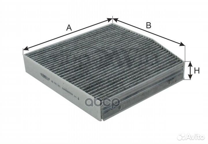 Фильтр салона MB W246/W176 угольный AG 743 CFC