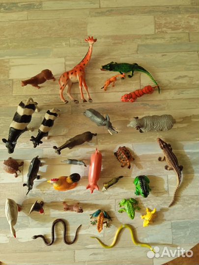 Детские игрушки животные (пакетом)