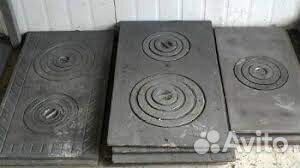 Плита с конфорками чугунная, стальная