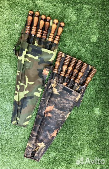 Шампура в чехле с походным мангалом