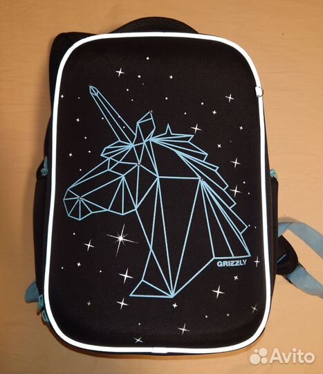 Рюкзак школьный Grizzly Геометрия единорога