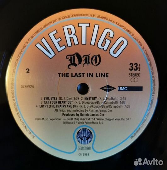 Винил Dio – The Last In Line Remastered Vinyl