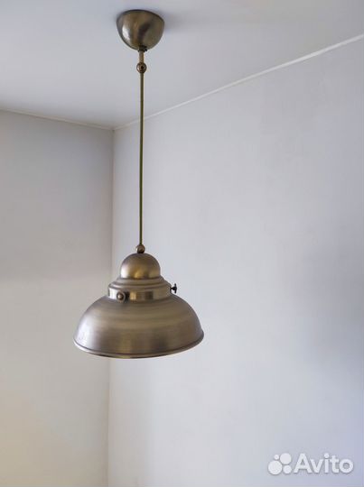 Стильная лампа потолочная на кухню, бронза