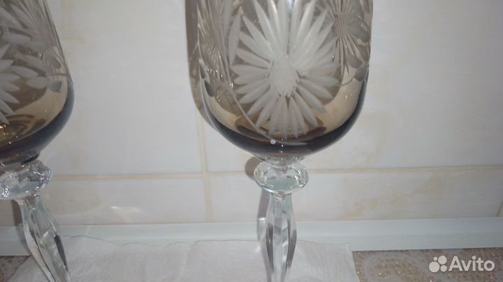 Хрустальные фужеры Гусь хрустальный