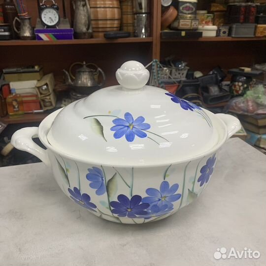 Советская Большая Супница зик Ручная Роспись СССР