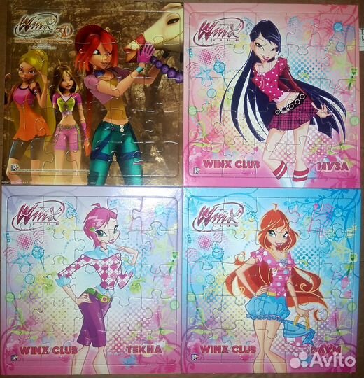 Пазлы винкс 9, 16, 25, 36 элементов