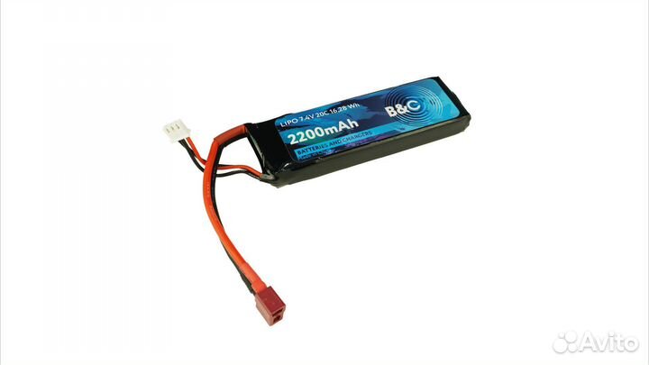 Аккумулятор B&C Lipo li-po 2s 2200mah 20C