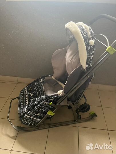 Детские санки коляска