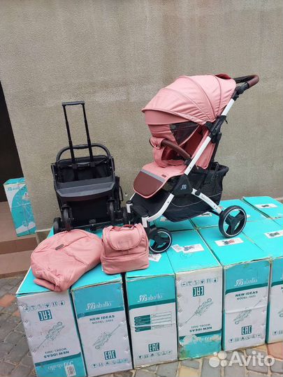 Коляска baballo future 2023 (Pink White)