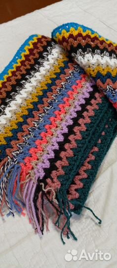 Шарф вязаный ручная работа