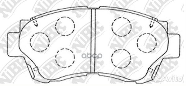 Колодки тормозные передние PN1228 NiBK