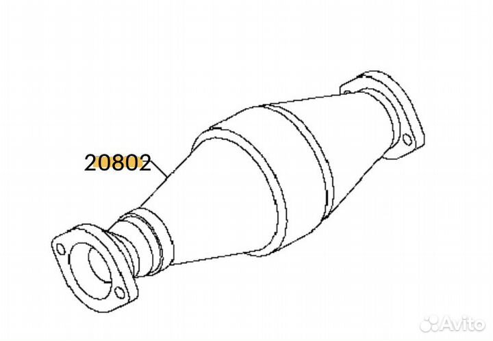 Катализатор Nissan 20800-AX225 20800AX225
