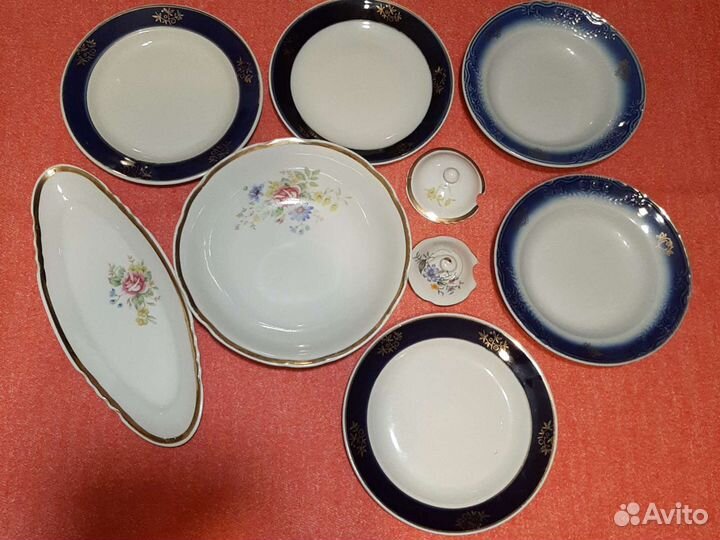 Посуда СССР, Молочник,Селёдочницы,Салатник,Кружки