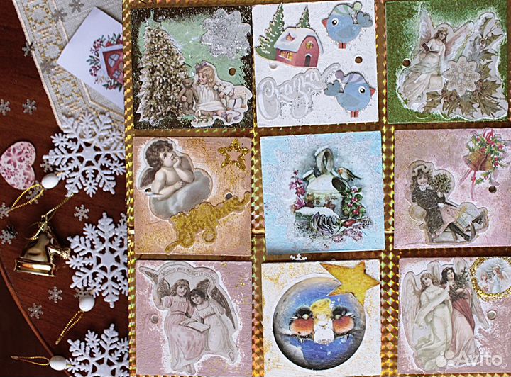 Новогодние флажки / гирлянда Дети и Рождество